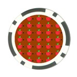 Apple Arrow Pattern Design Drawing Poker Chip Card Guard