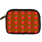 Apple Arrow Pattern Design Drawing Digital Camera Leather Case