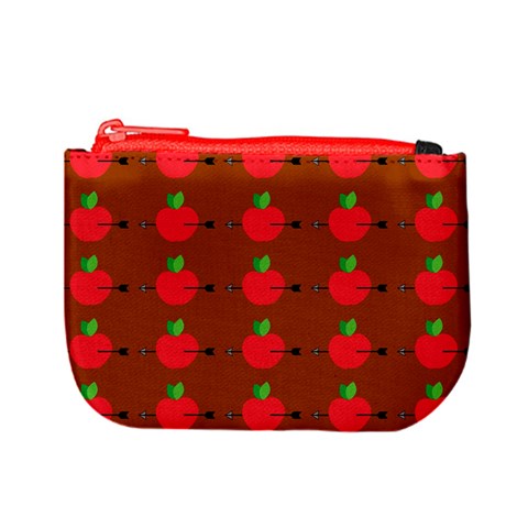 Apple Arrow Pattern Design Drawing Mini Coin Purse from ArtsNow.com Front