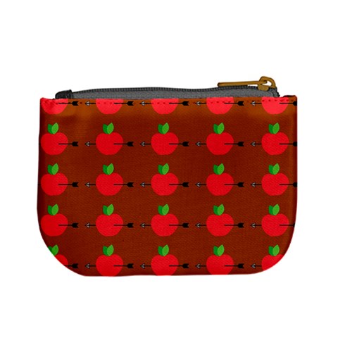 Apple Arrow Pattern Design Drawing Mini Coin Purse from ArtsNow.com Back