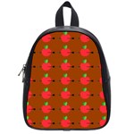 Apple Arrow Pattern Design Drawing School Bag (Small)