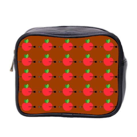 Apple Arrow Pattern Design Drawing Mini Toiletries Bag (Two Sides) from ArtsNow.com Front