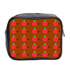 Apple Arrow Pattern Design Drawing Mini Toiletries Bag (Two Sides) from ArtsNow.com Back