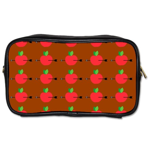 Apple Arrow Pattern Design Drawing Toiletries Bag (One Side) from ArtsNow.com Front