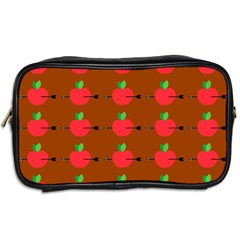 Apple Arrow Pattern Design Drawing Toiletries Bag (Two Sides) from ArtsNow.com Back