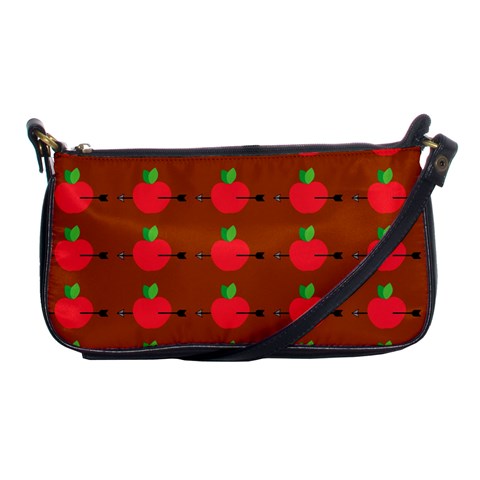 Apple Arrow Pattern Design Drawing Shoulder Clutch Bag from ArtsNow.com Front