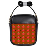 Apple Arrow Pattern Design Drawing Girls Sling Bag