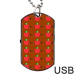 Apple Arrow Pattern Design Drawing Dog Tag USB Flash (One Side)