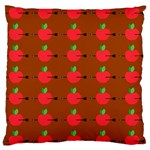 Apple Arrow Pattern Design Drawing Large Cushion Case (Two Sides)