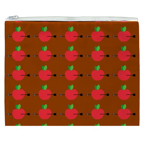 Apple Arrow Pattern Design Drawing Cosmetic Bag (XXXL) from ArtsNow.com Front