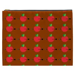 Apple Arrow Pattern Design Drawing Cosmetic Bag (XXXL) from ArtsNow.com Front