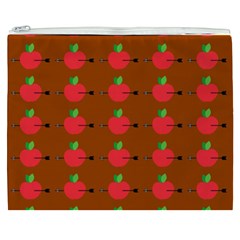 Apple Arrow Pattern Design Drawing Cosmetic Bag (XXXL) from ArtsNow.com Front