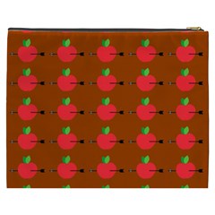 Apple Arrow Pattern Design Drawing Cosmetic Bag (XXXL) from ArtsNow.com Back