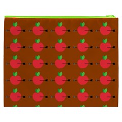 Apple Arrow Pattern Design Drawing Cosmetic Bag (XXXL) from ArtsNow.com Back