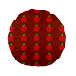 Apple Arrow Pattern Design Drawing Standard 15  Premium Round Cushions