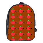 Apple Arrow Pattern Design Drawing School Bag (XL)