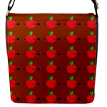 Apple Arrow Pattern Design Drawing Flap Closure Messenger Bag (S)