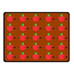 Apple Arrow Pattern Design Drawing Two Sides Fleece Blanket (Small)