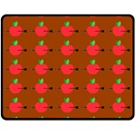 Apple Arrow Pattern Design Drawing Two Sides Fleece Blanket (Medium)