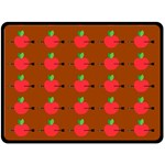 Apple Arrow Pattern Design Drawing Two Sides Fleece Blanket (Large)