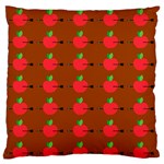 Apple Arrow Pattern Design Drawing Standard Premium Plush Fleece Cushion Case (One Side)