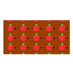 Apple Arrow Pattern Design Drawing Satin Shawl 45  x 80 