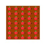 Apple Arrow Pattern Design Drawing Square Satin Scarf (30  x 30 )