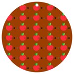 Apple Arrow Pattern Design Drawing UV Print Acrylic Ornament Round