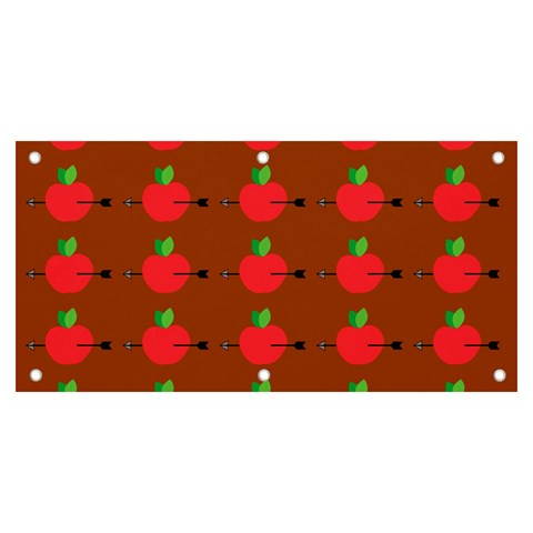 Apple Arrow Pattern Design Drawing Banner and Sign 6  x 3  from ArtsNow.com Front