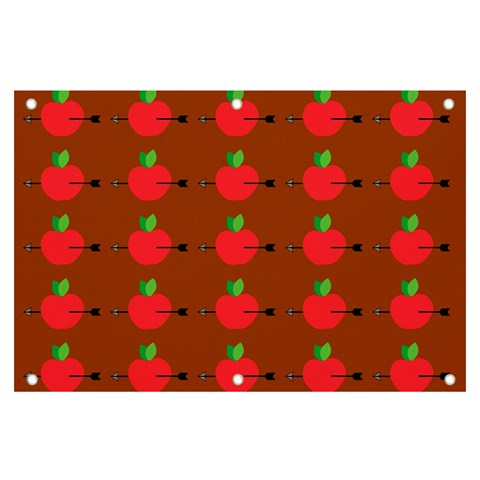 Apple Arrow Pattern Design Drawing Banner and Sign 6  x 4  from ArtsNow.com Front