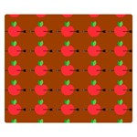 Apple Arrow Pattern Design Drawing Premium Plush Fleece Blanket (Small)