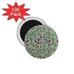 Swirls Foliage Leaves Green 1.75  Magnets (100 pack) 