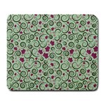 Swirls Foliage Leaves Green Large Mousepad