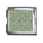 Swirls Foliage Leaves Green Mega Link Italian Charm (18mm)