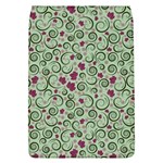 Swirls Foliage Leaves Green Removable Flap Cover (L)