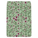 Swirls Foliage Leaves Green Removable Flap Cover (S)