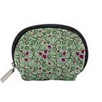 Swirls Foliage Leaves Green Accessory Pouch (Small)