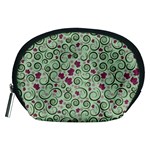 Swirls Foliage Leaves Green Accessory Pouch (Medium)