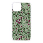 Swirls Foliage Leaves Green iPhone 13 TPU UV Print Case