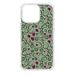 Swirls Foliage Leaves Green iPhone 13 Pro TPU UV Print Case