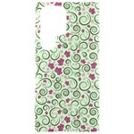 Swirls Foliage Leaves Green Samsung Galaxy S24 Ultra 6.9 Inch Black TPU UV Case