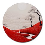 Trees Forest Path Round Mousepad