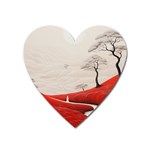 Trees Forest Path Heart Magnet