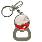 Trees Forest Path Bottle Opener Key Chain