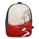 Trees Forest Path School Bag (Large)