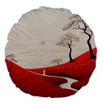 Trees Forest Path Large 18  Premium Flano Round Cushions