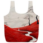 Trees Forest Path Full Print Recycle Bag (XXXL)