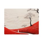 Trees Forest Path Premium Plush Fleece Blanket (Mini)