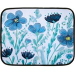 Flowers Petals Bloom Fleece Blanket (Mini)