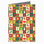 Template Christmas Pattern Greeting Card